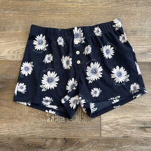 Abercrombie Kids girls Navy Floral Pajama Bottoms EUC size 9/10